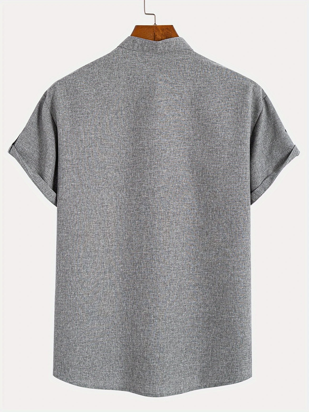 Nova | Camisa elegante de manga corta con cuello alto