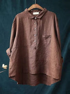 Elvie | Elegante blusa de lino para primavera