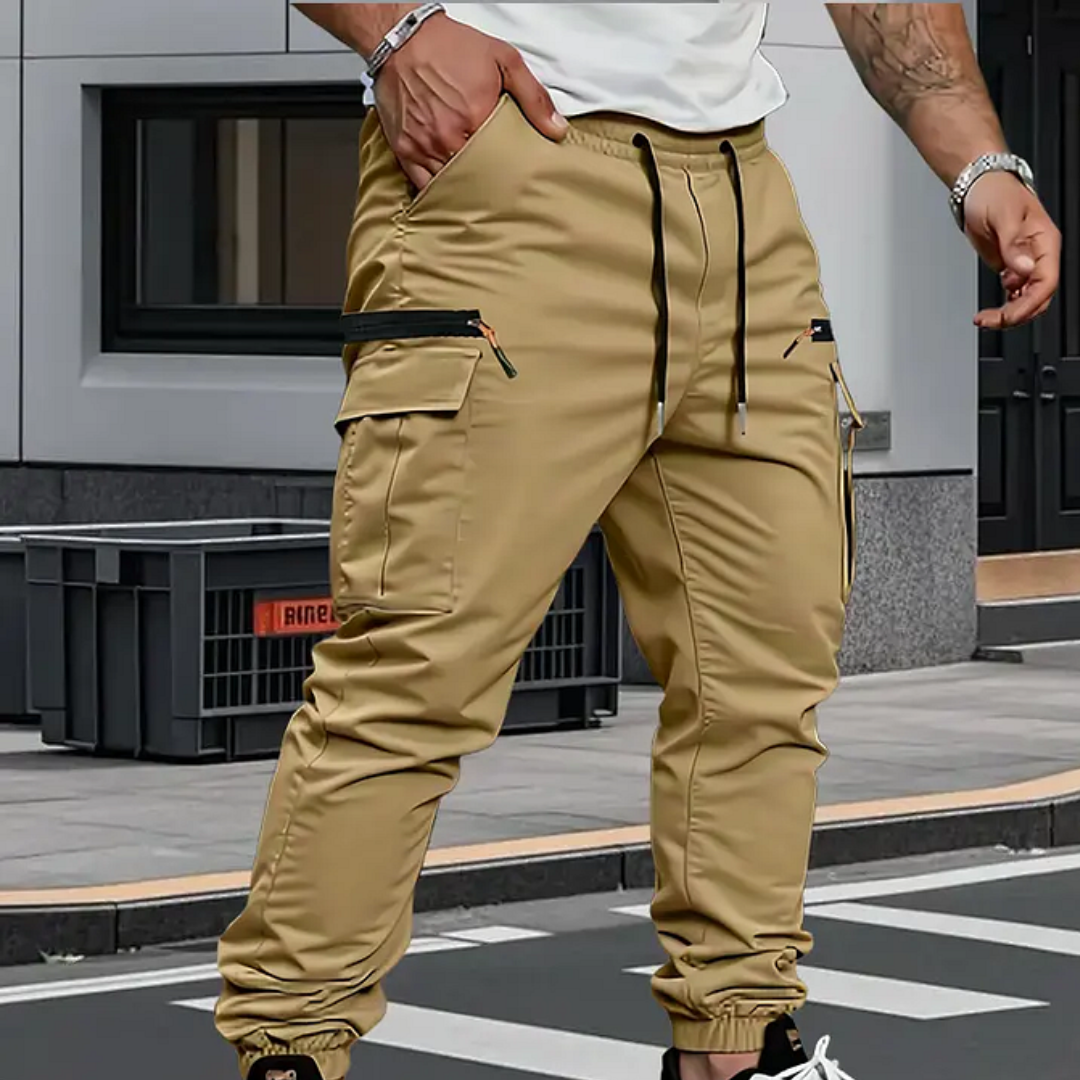Bruno | Pantalones cargo elásticos para hombre