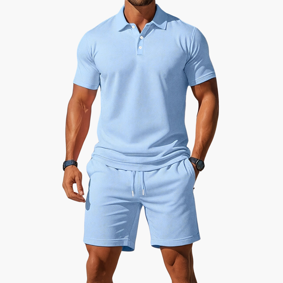 Pablo - Conjunto de Polo de Manga Corta y Pantalones