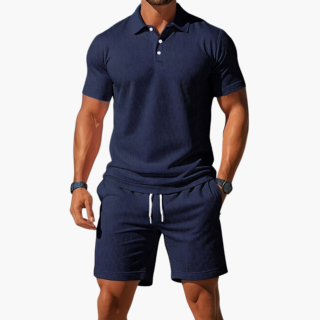 Pablo - Conjunto de Polo de Manga Corta y Pantalones