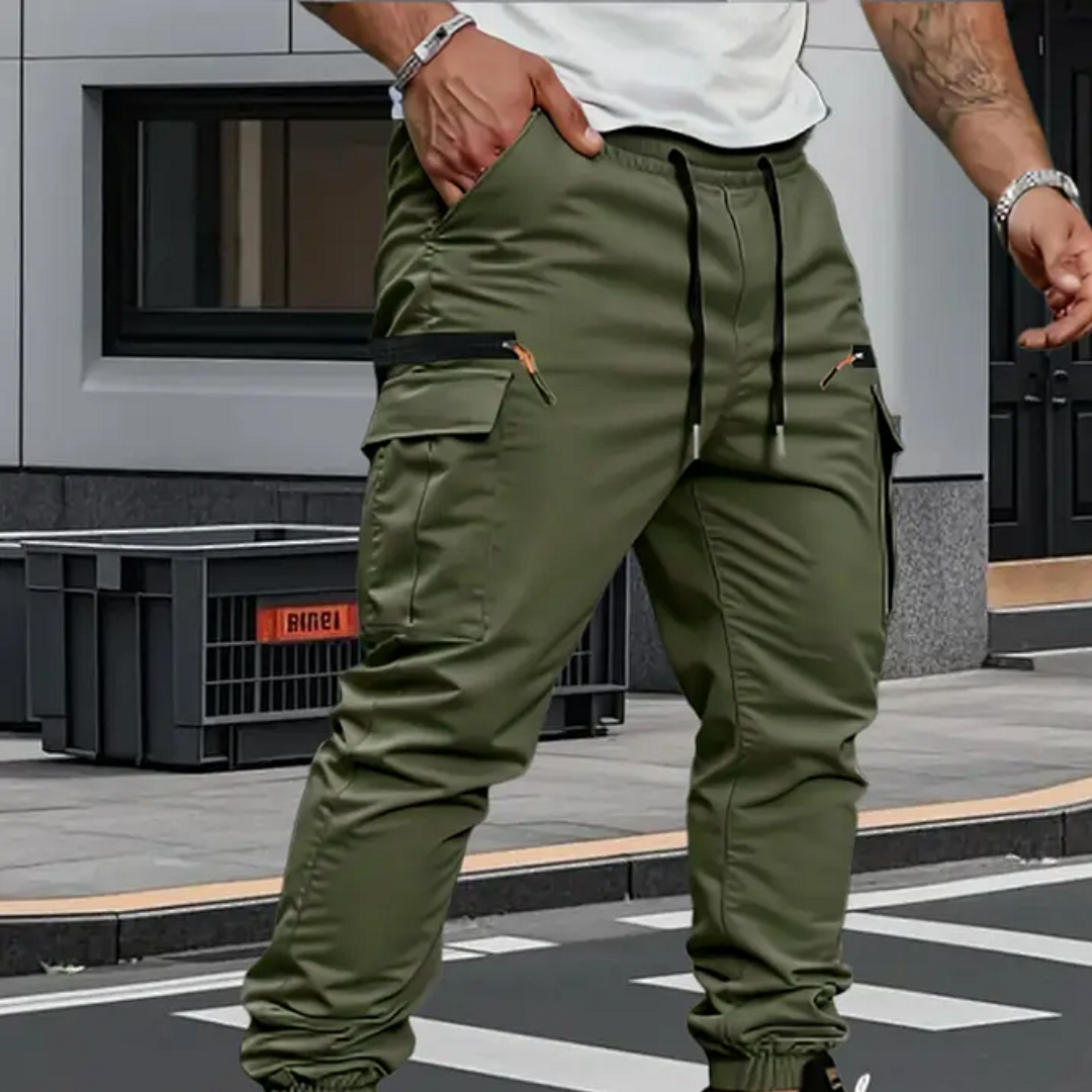 Bruno | Pantalones cargo elásticos para hombre