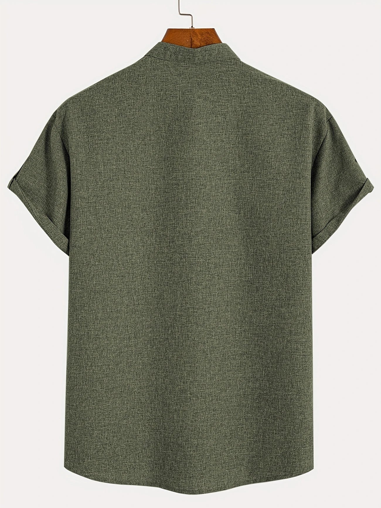 Nova | Camisa elegante de manga corta con cuello alto