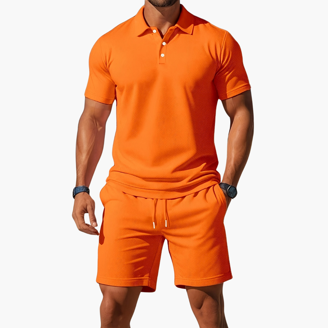 Pablo - Conjunto de Polo de Manga Corta y Pantalones