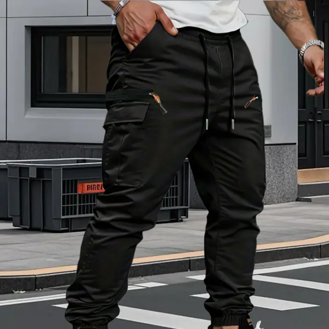 Bruno | Pantalones cargo elásticos para hombre