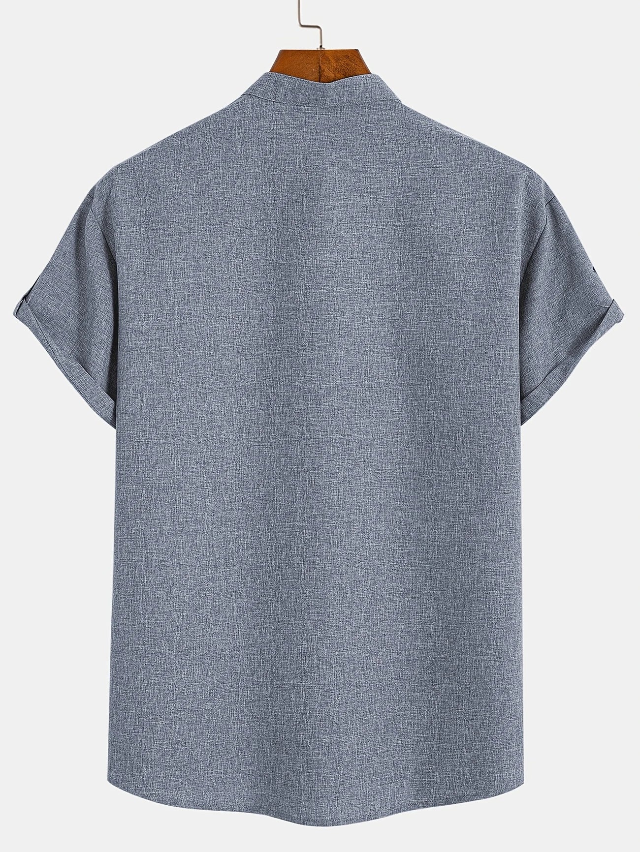 Nova | Camisa elegante de manga corta con cuello alto