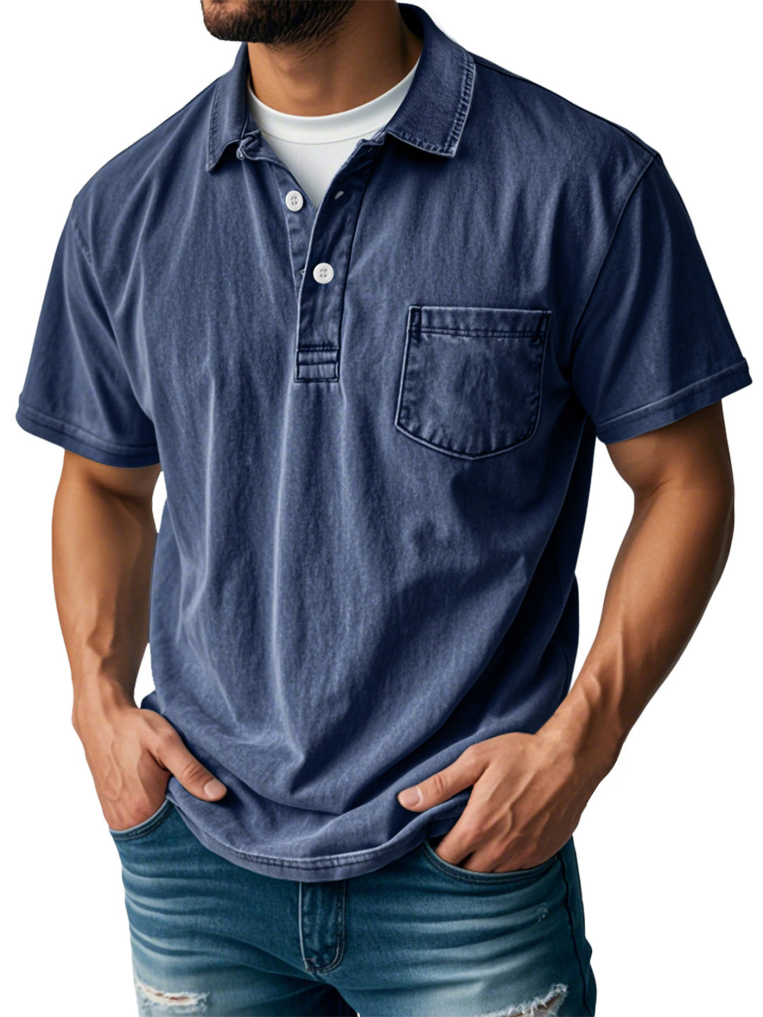 Leo - Camisa Polo de Manga Corta