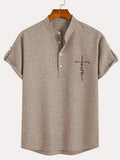 Nova | Camisa elegante de manga corta con cuello alto