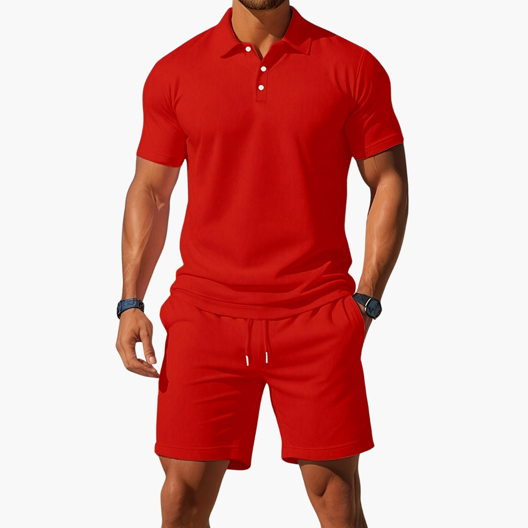 Pablo - Conjunto de Polo de Manga Corta y Pantalones