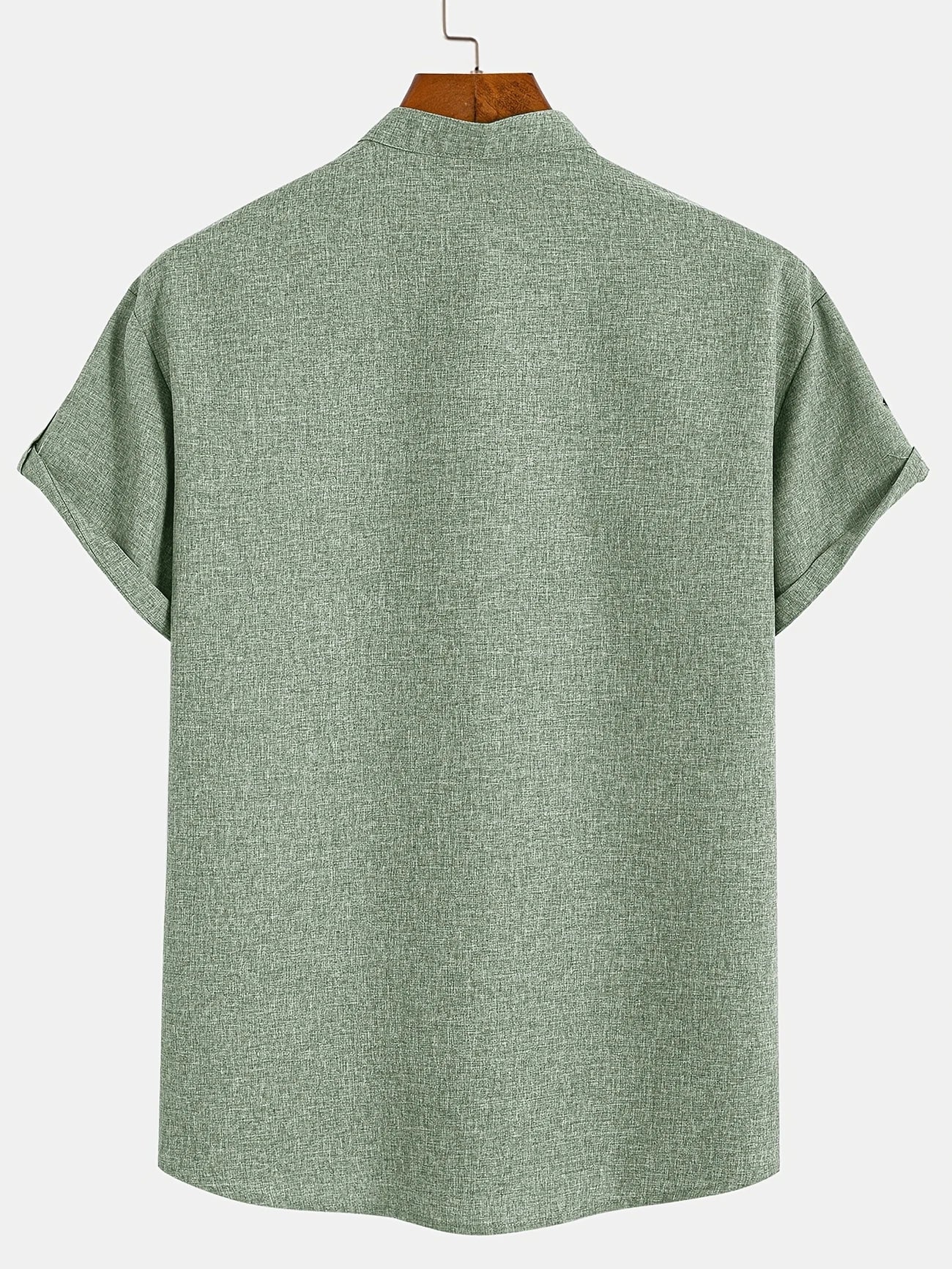 Nova | Camisa elegante de manga corta con cuello alto