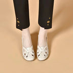 Zapatos de cuero sin cordones de diseño transpirable