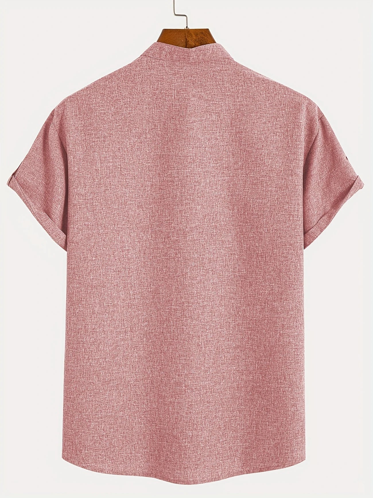 Nova | Camisa elegante de manga corta con cuello alto