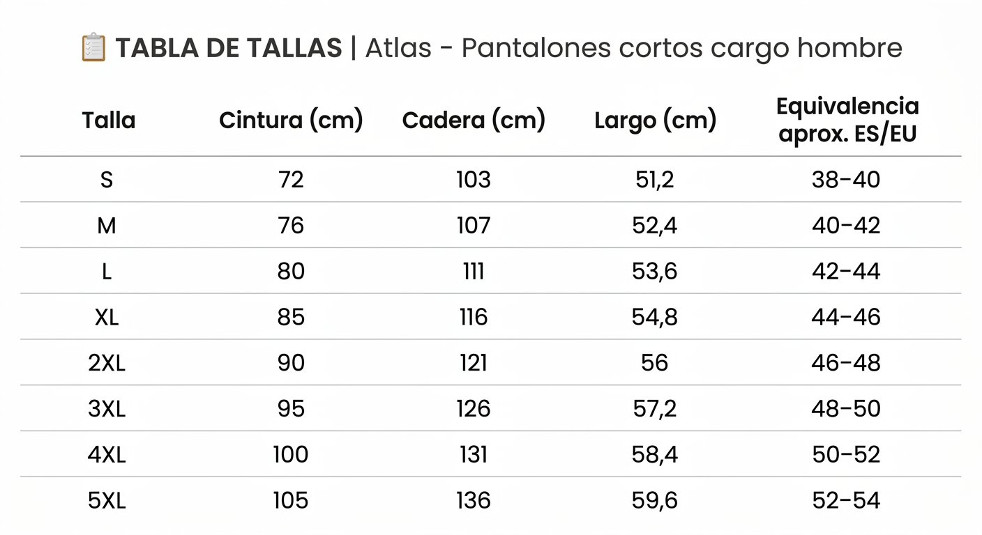 Guía de tallas