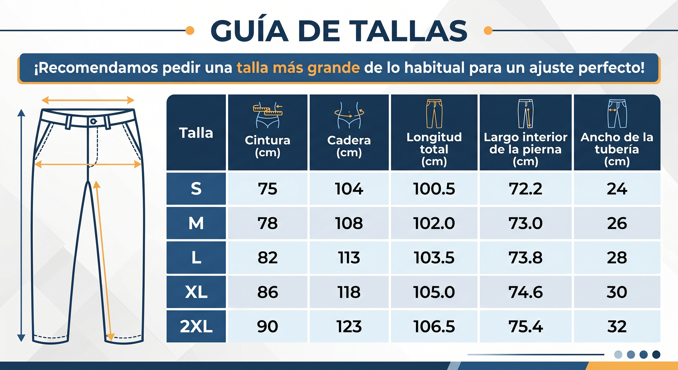 Guía de tallas