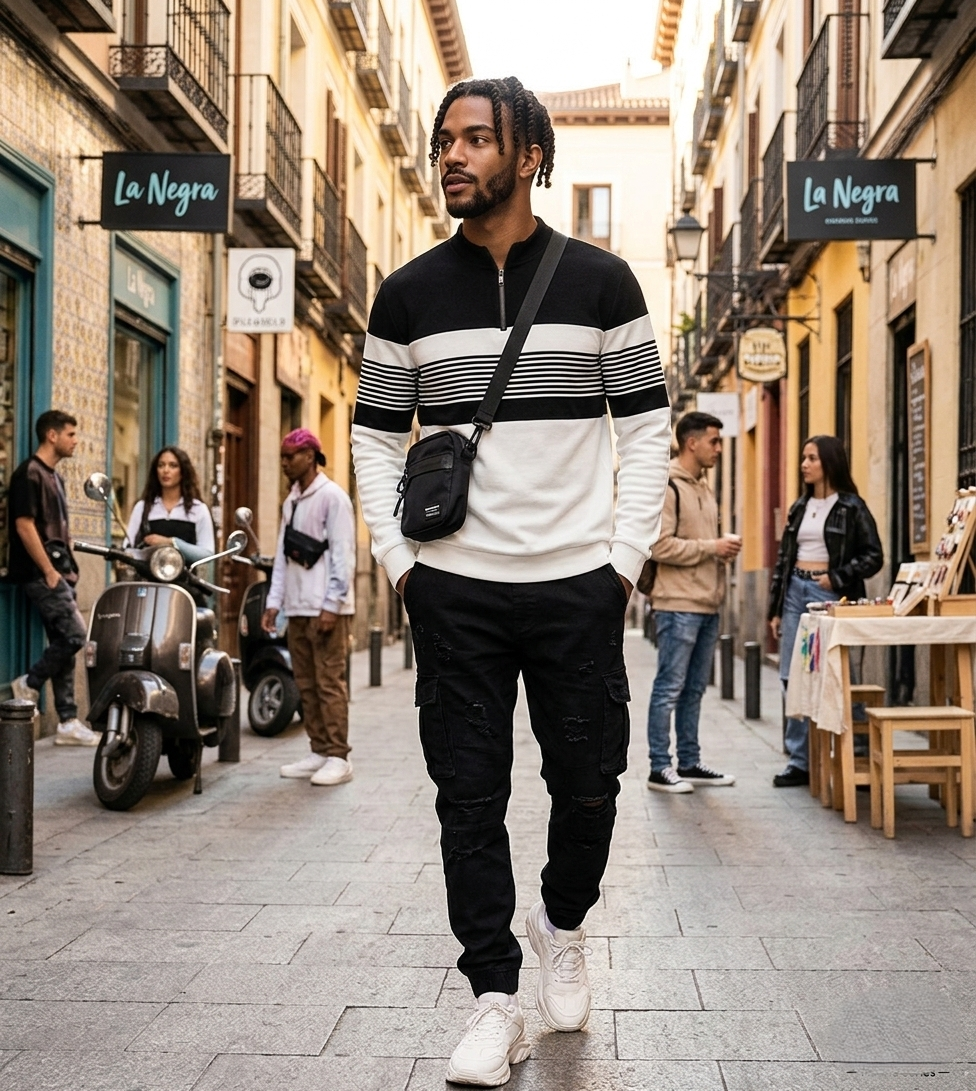 Zyro - Conjunto de hombre estampado