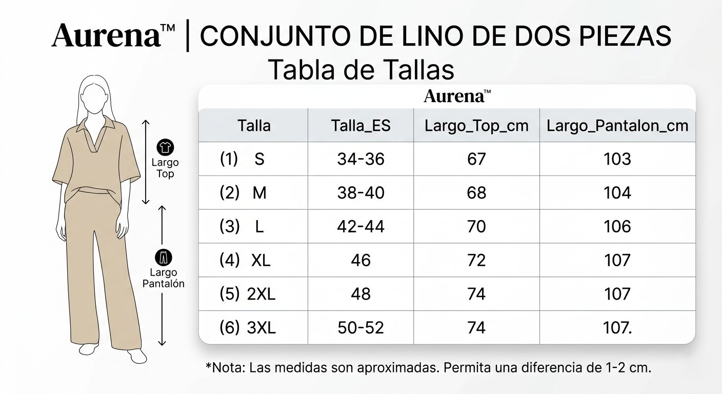 Guía de tallas