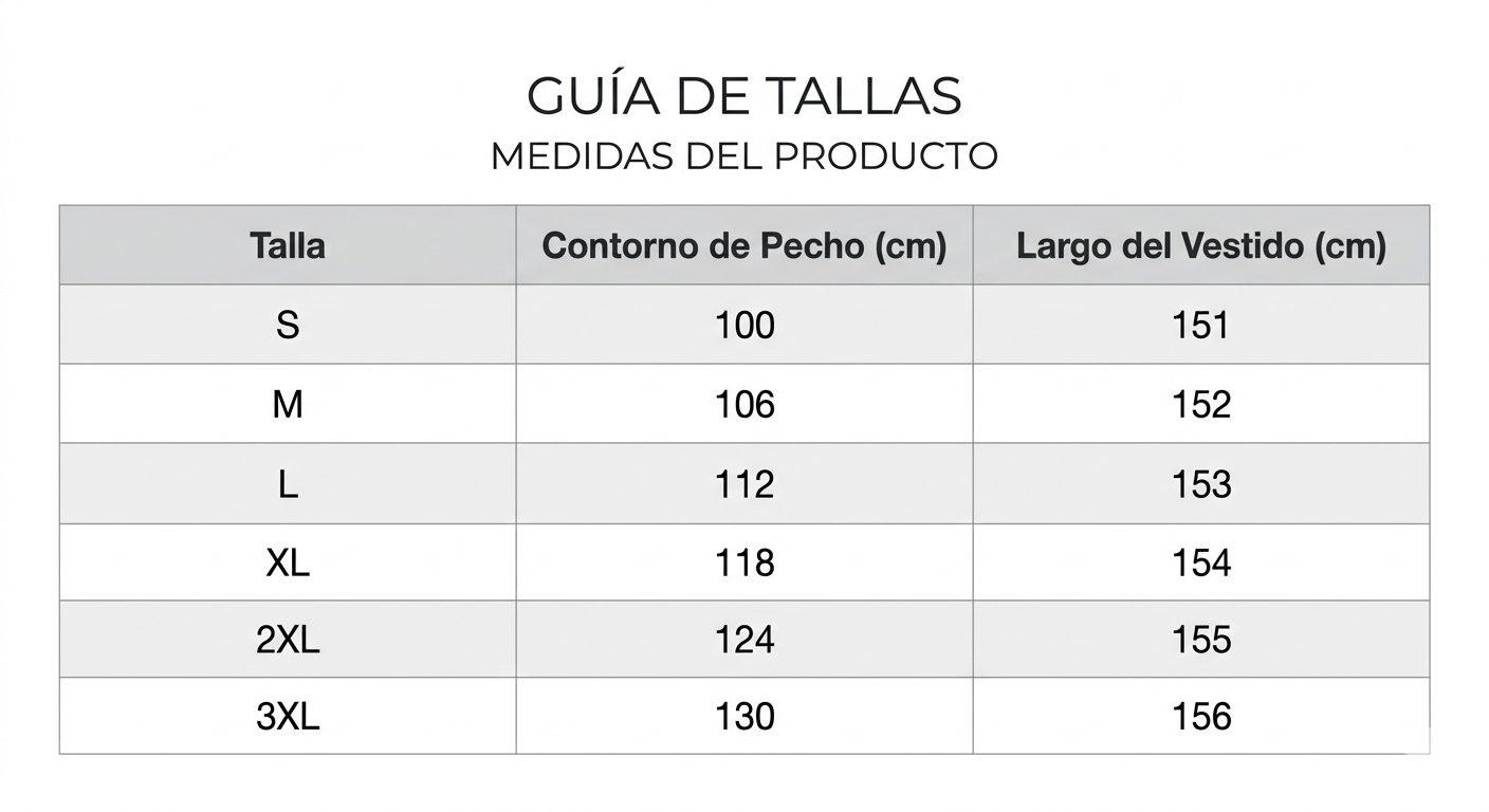 Guía de tallas