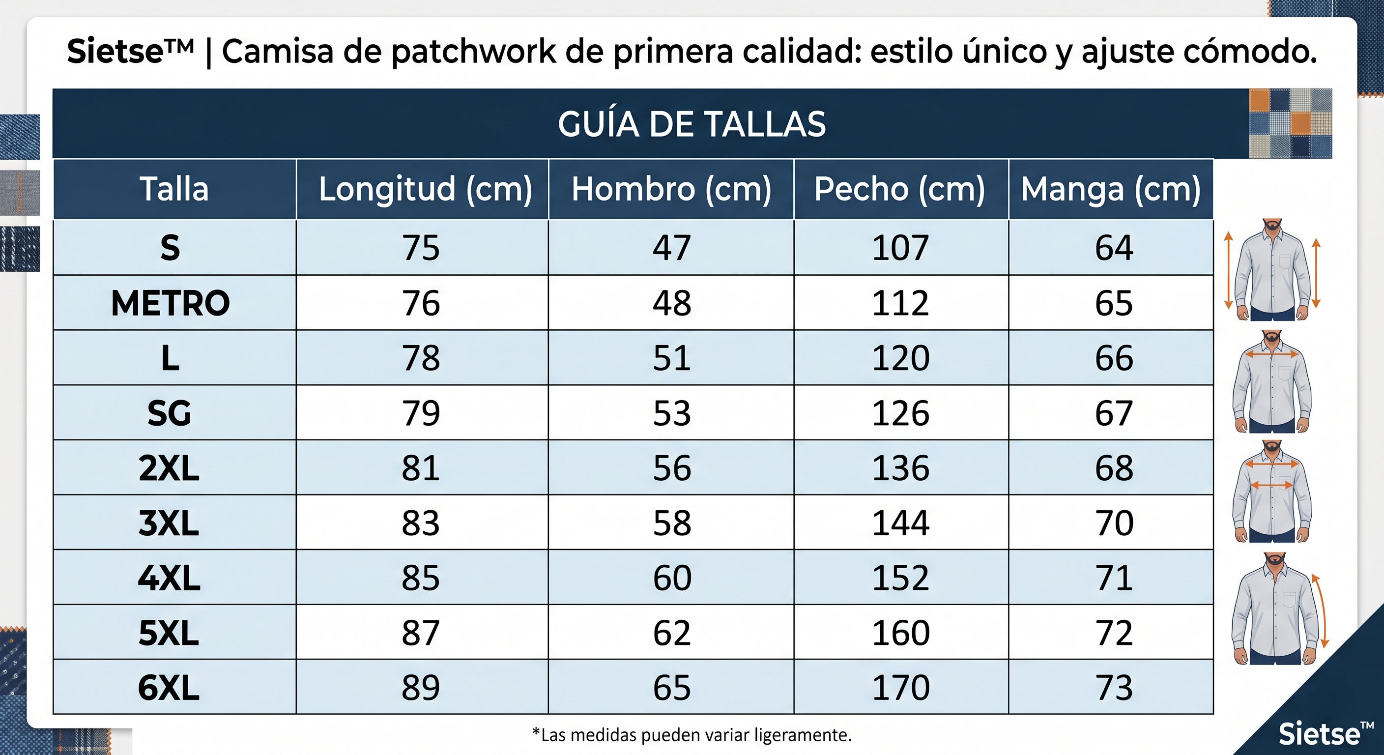 Guía de tallas