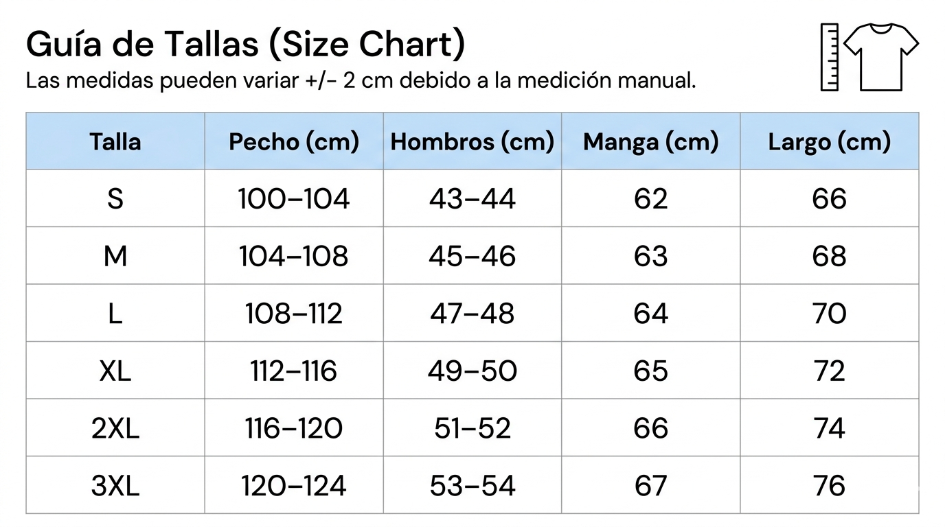 Guía de tallas