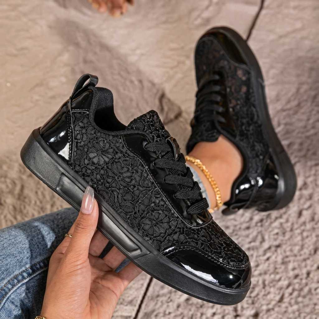 Zapatillas de malla cómodas para el día a día.