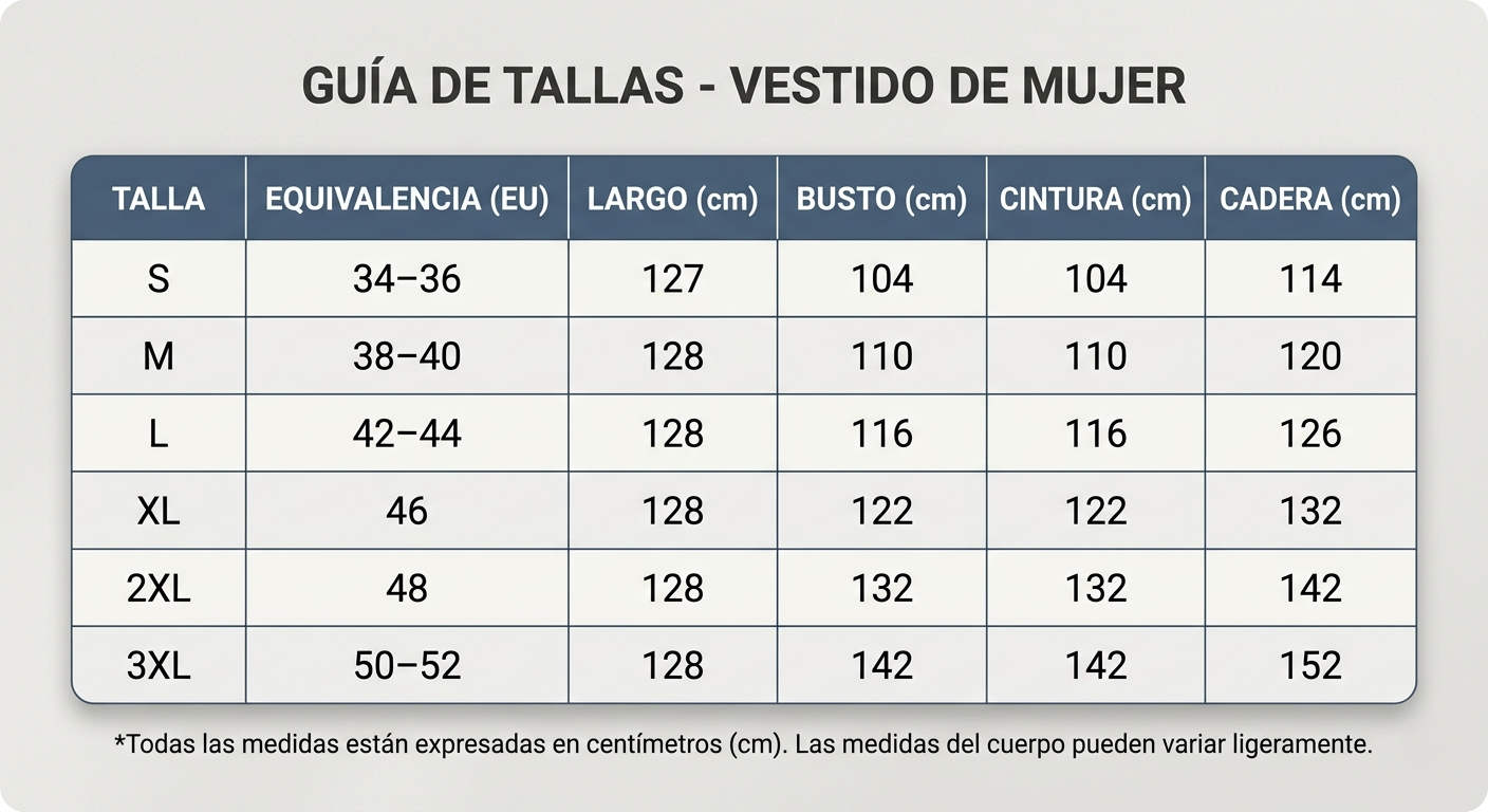 Guía de tallas