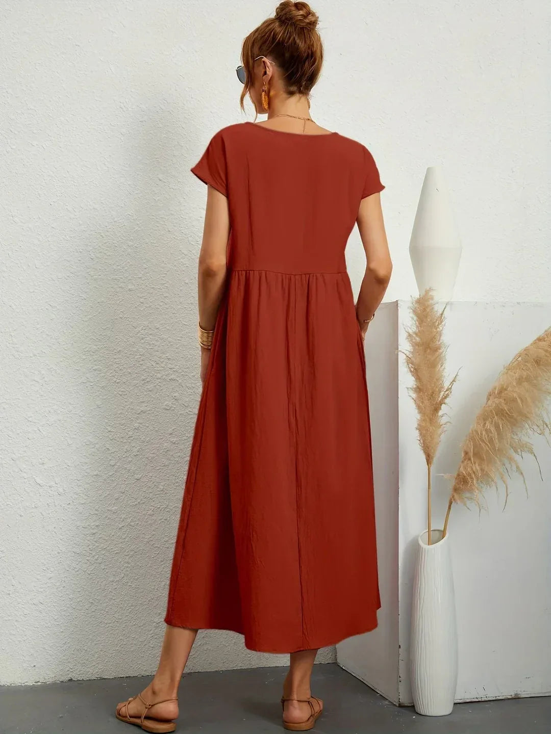Noémie™— Elegancia atemporal, vestido midi fluido