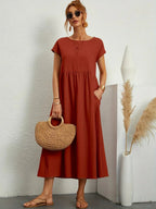 Noémie™— Elegancia atemporal, vestido midi fluido