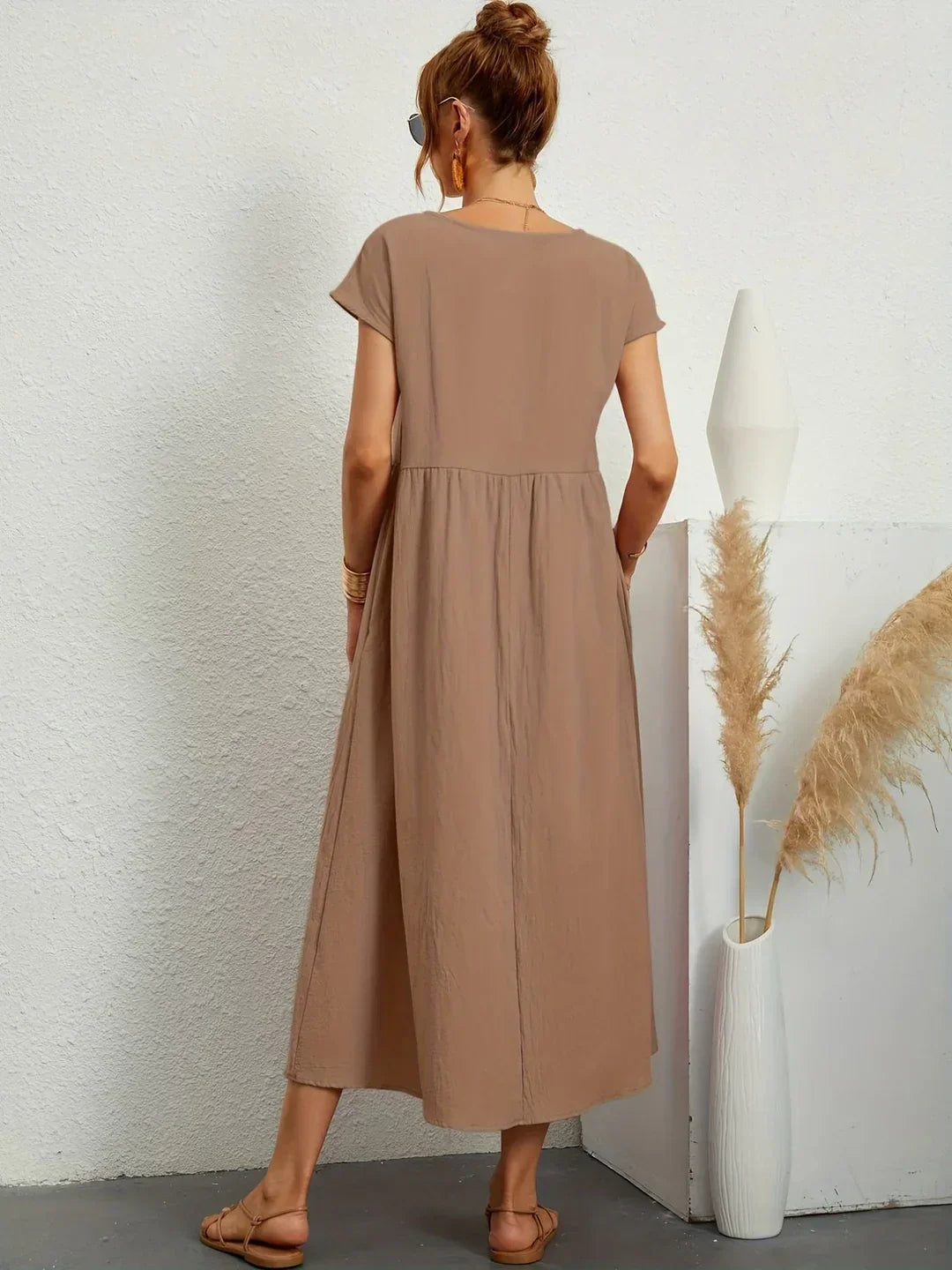 Noémie™— Elegancia atemporal, vestido midi fluido