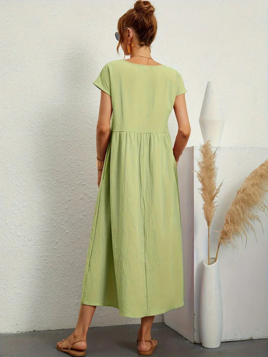 Noémie™— Elegancia atemporal, vestido midi fluido