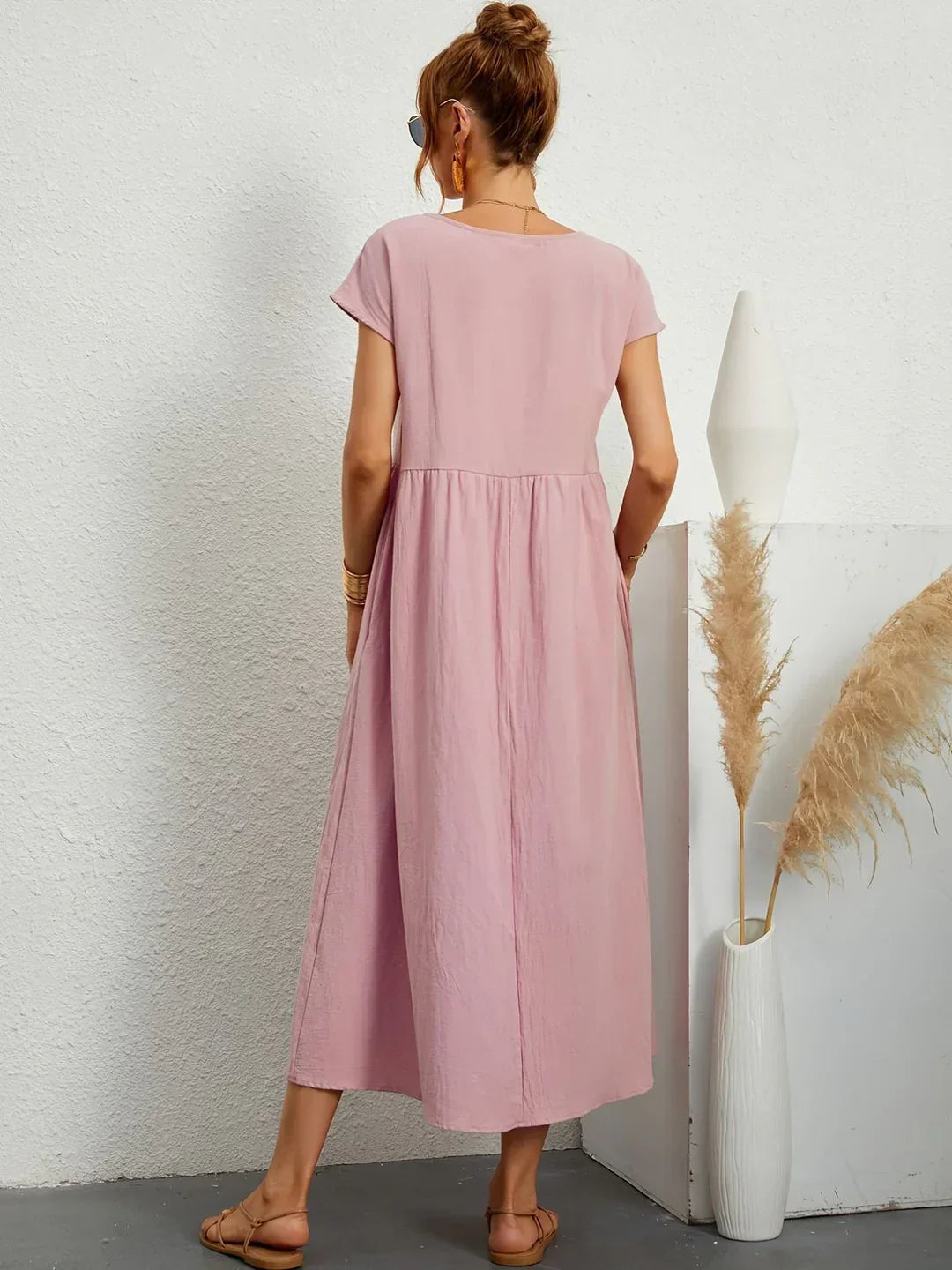 Noémie™— Elegancia atemporal, vestido midi fluido
