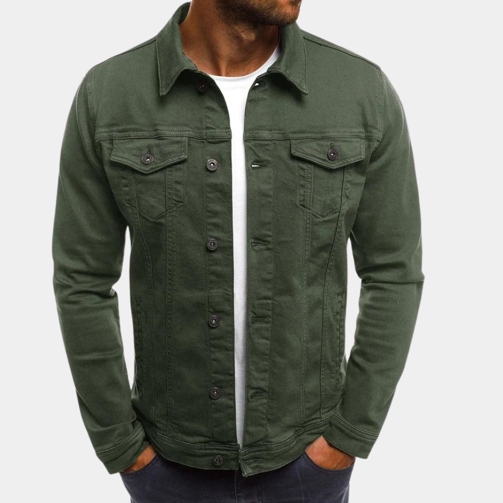 Raúl - Chaqueta vaquera hombre con botones y bolsillos
