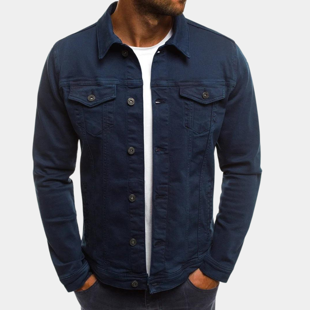 Raúl - Chaqueta vaquera hombre con botones y bolsillos