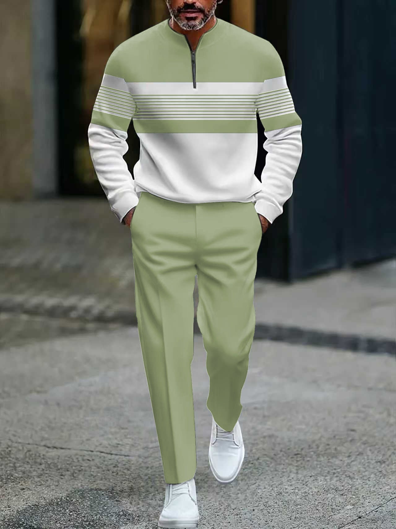 Zyro - Conjunto de hombre estampado