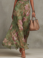 Livia | Vestido largo halter floral