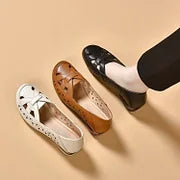 Zapatos de cuero sin cordones de diseño transpirable