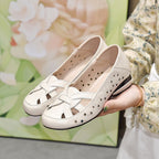 Zapatos de cuero sin cordones de diseño transpirable