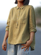 Elvie | Elegante blusa de lino para primavera