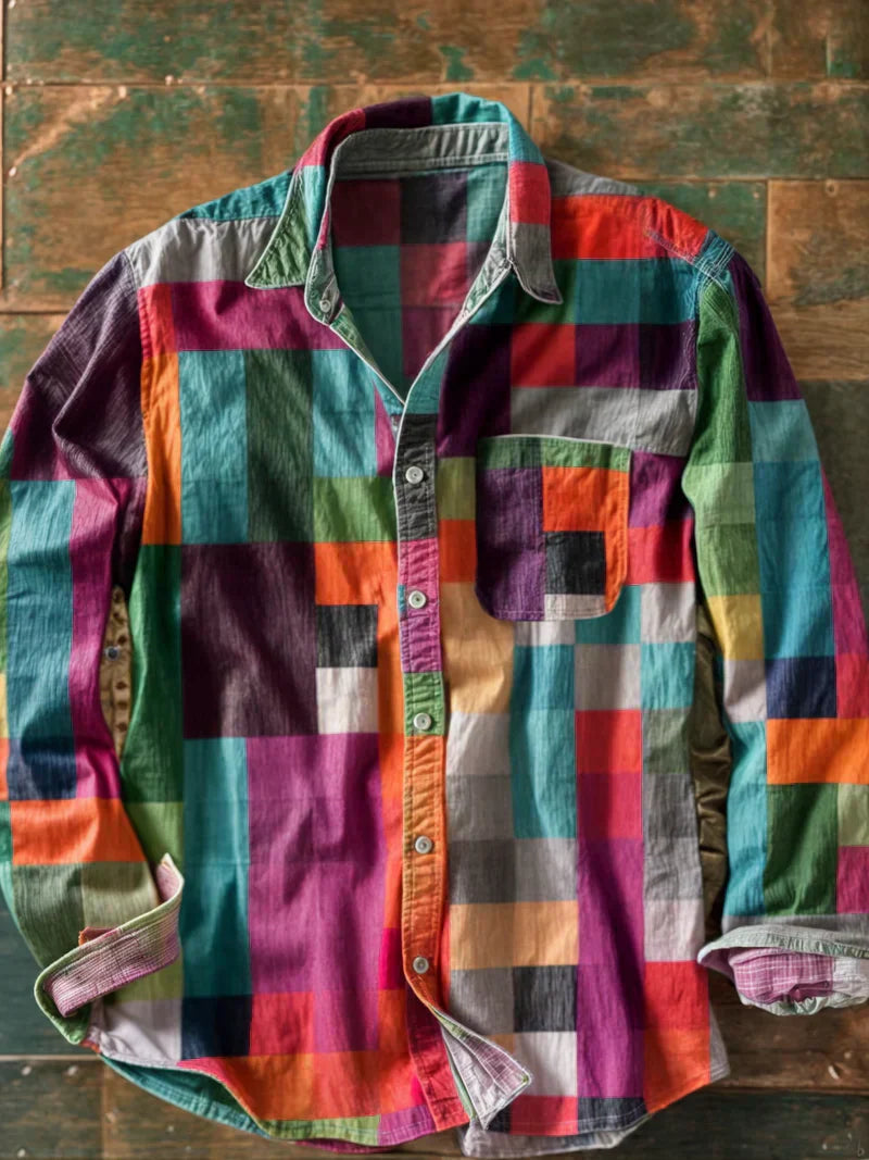 Sietse™ | Camisa patchwork cómoda y única.