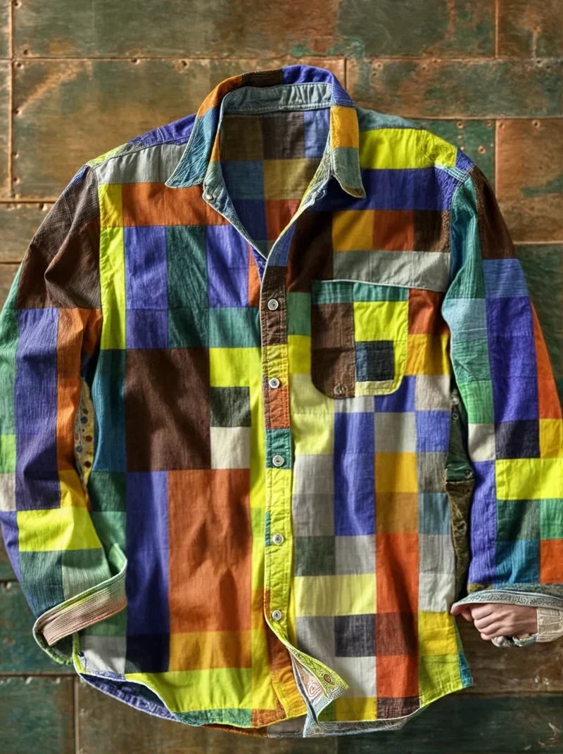 Sietse™ | Camisa patchwork cómoda y única.