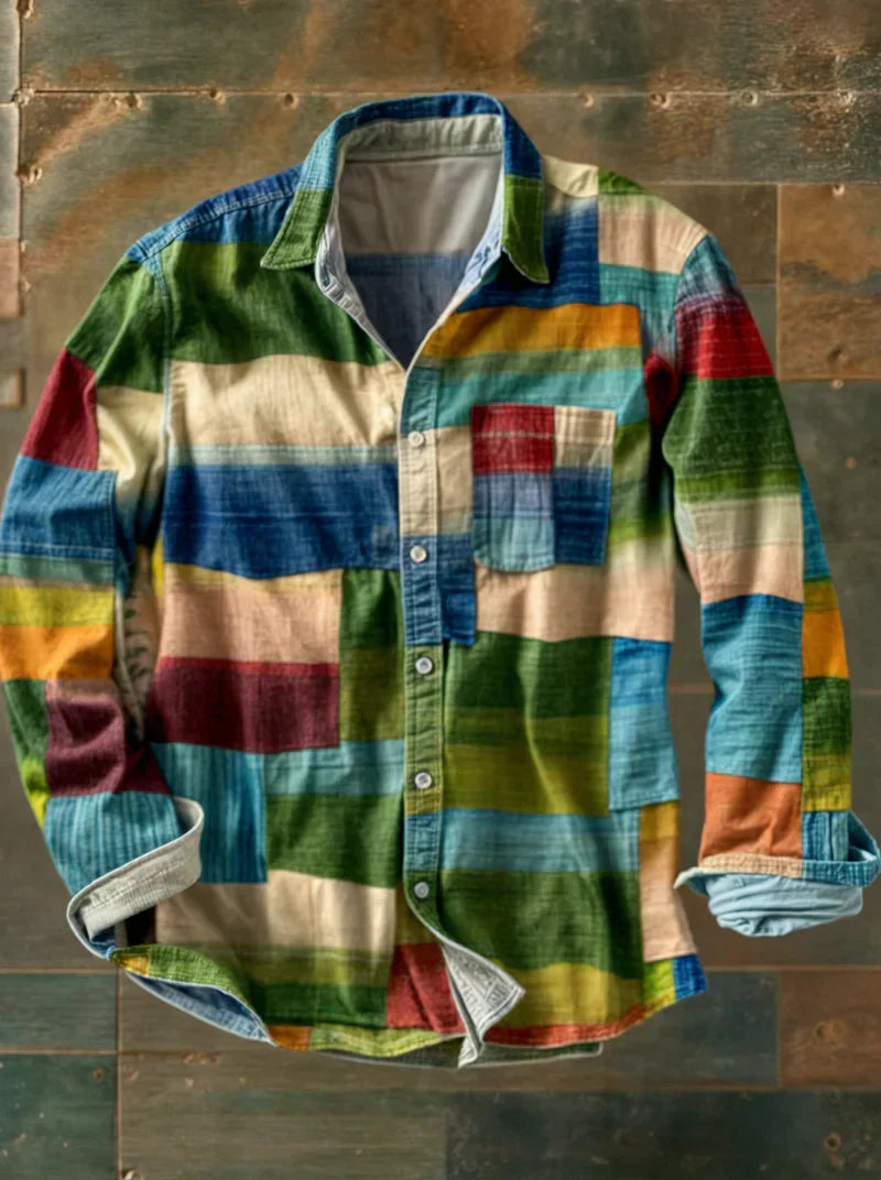 Sietse™ | Camisa patchwork cómoda y única.