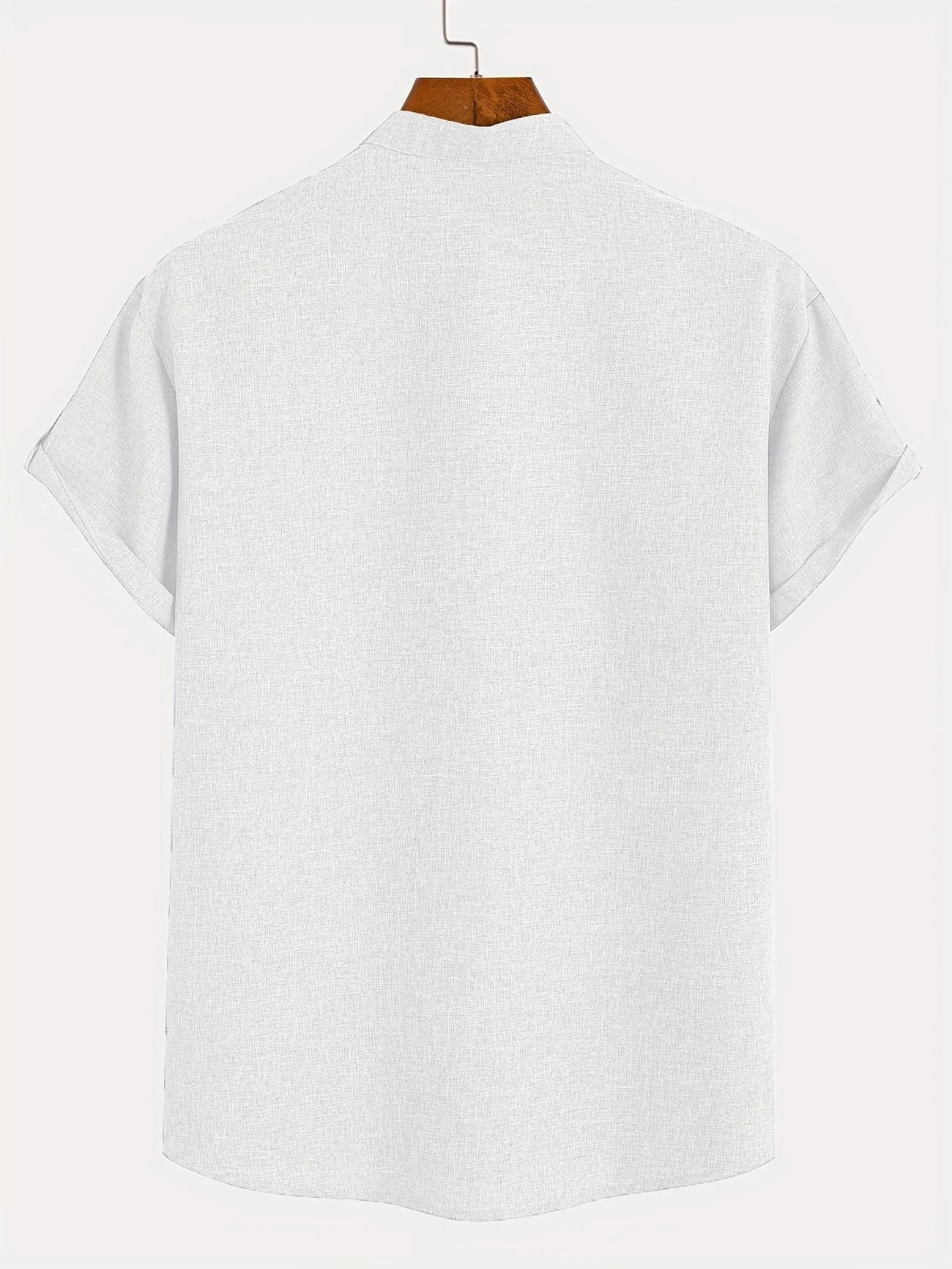 Nova | Camisa elegante de manga corta con cuello alto