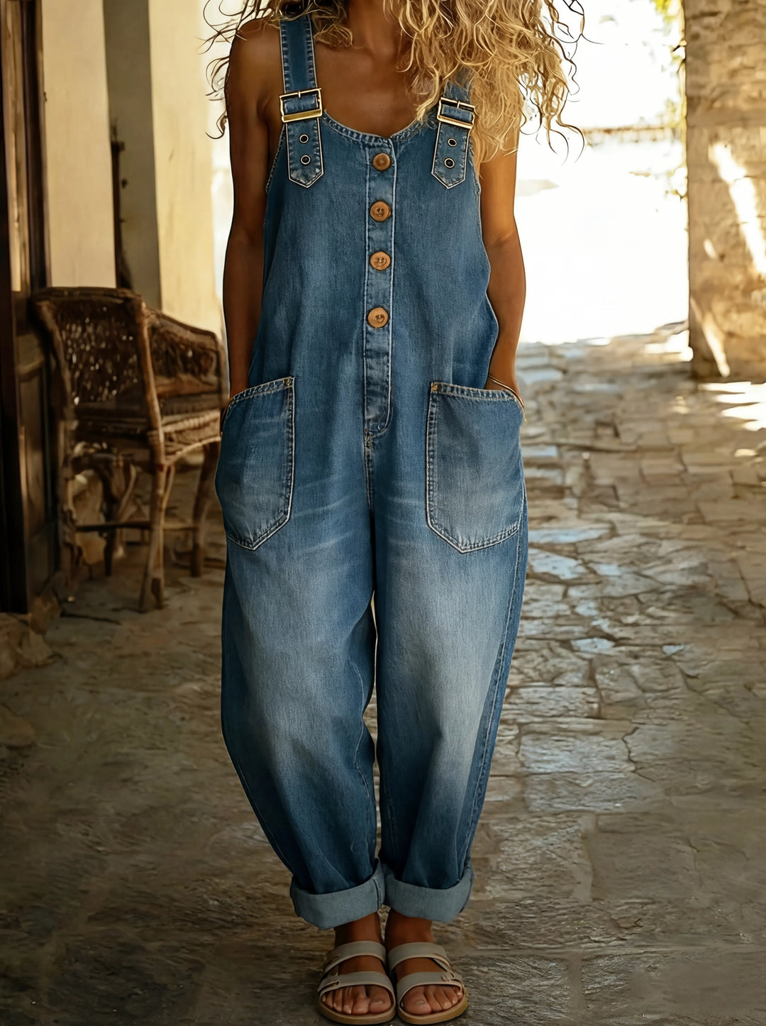 Alma™ - Mono vaquero informal con hebilla ajustable
