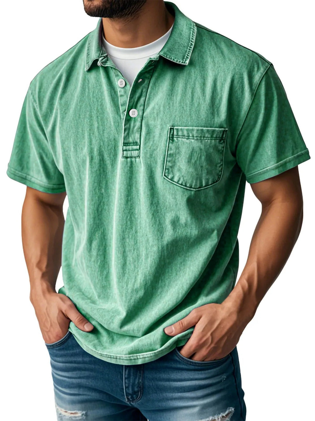 Leo - Camisa Polo de Manga Corta