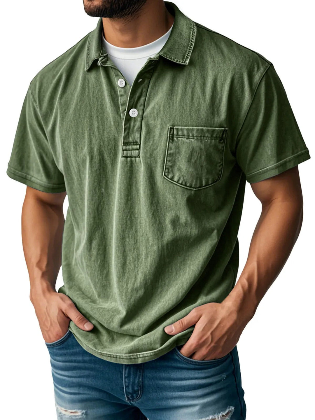 Leo - Camisa Polo de Manga Corta