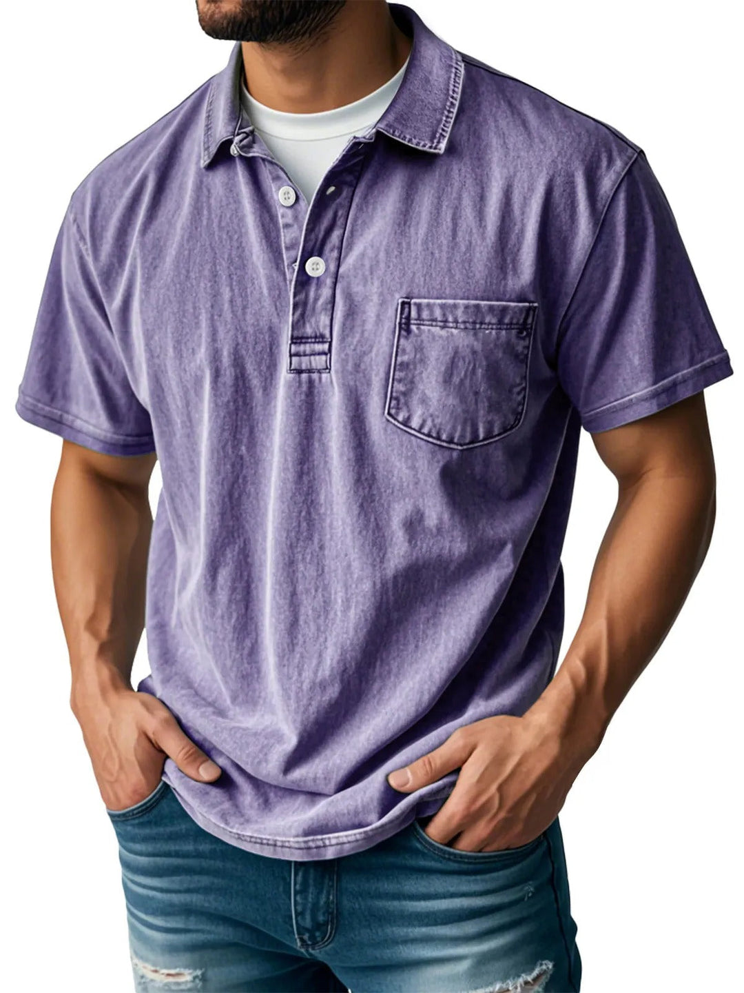 Leo - Camisa Polo de Manga Corta