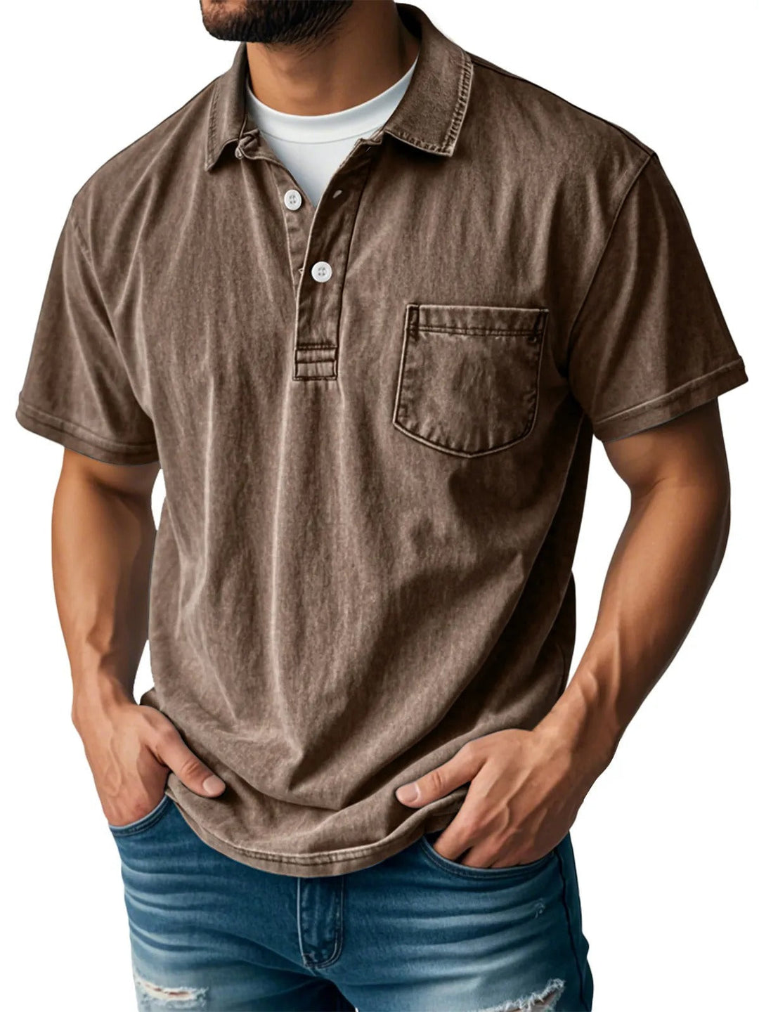 Leo - Camisa Polo de Manga Corta