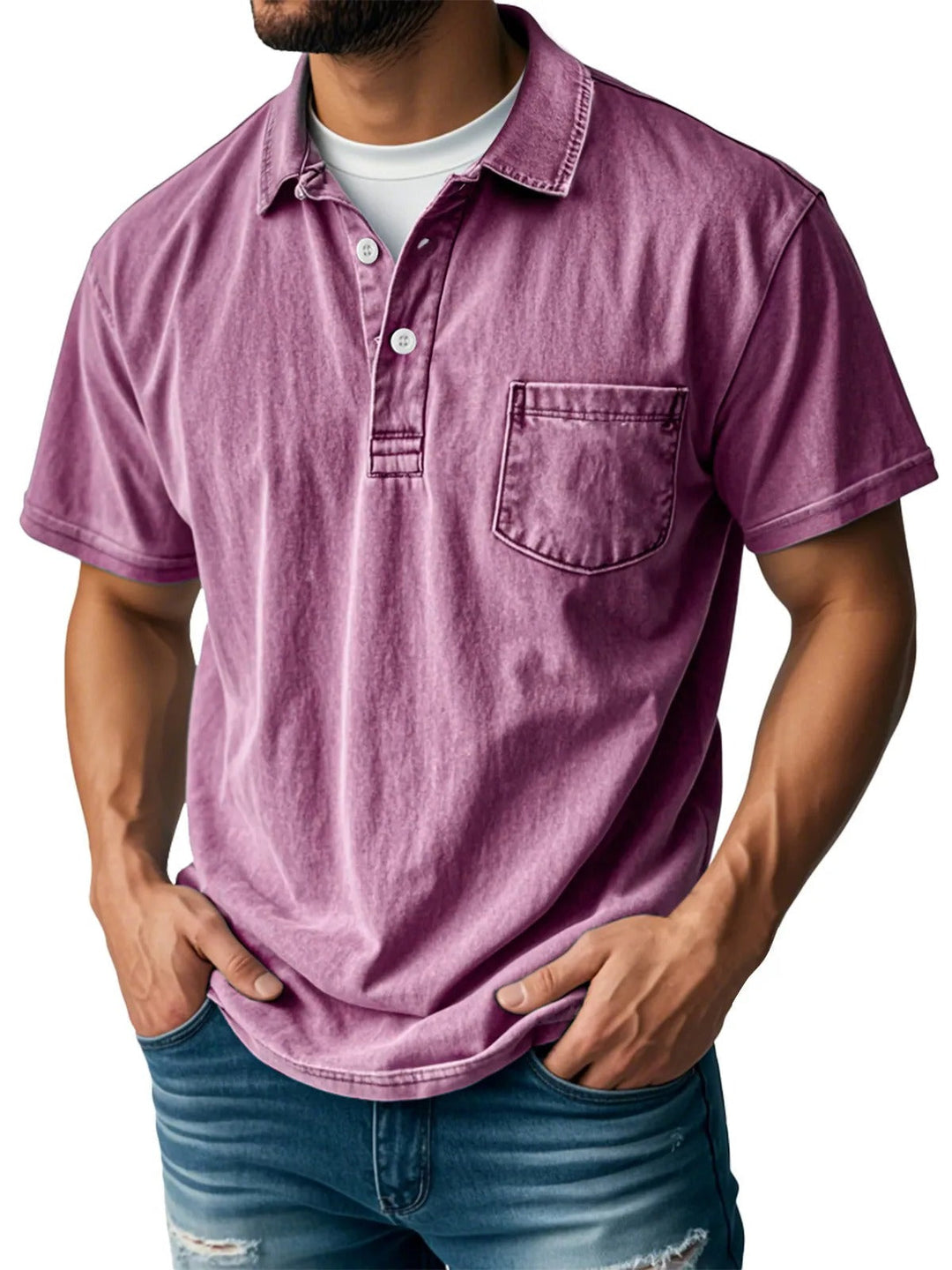 Leo - Camisa Polo de Manga Corta