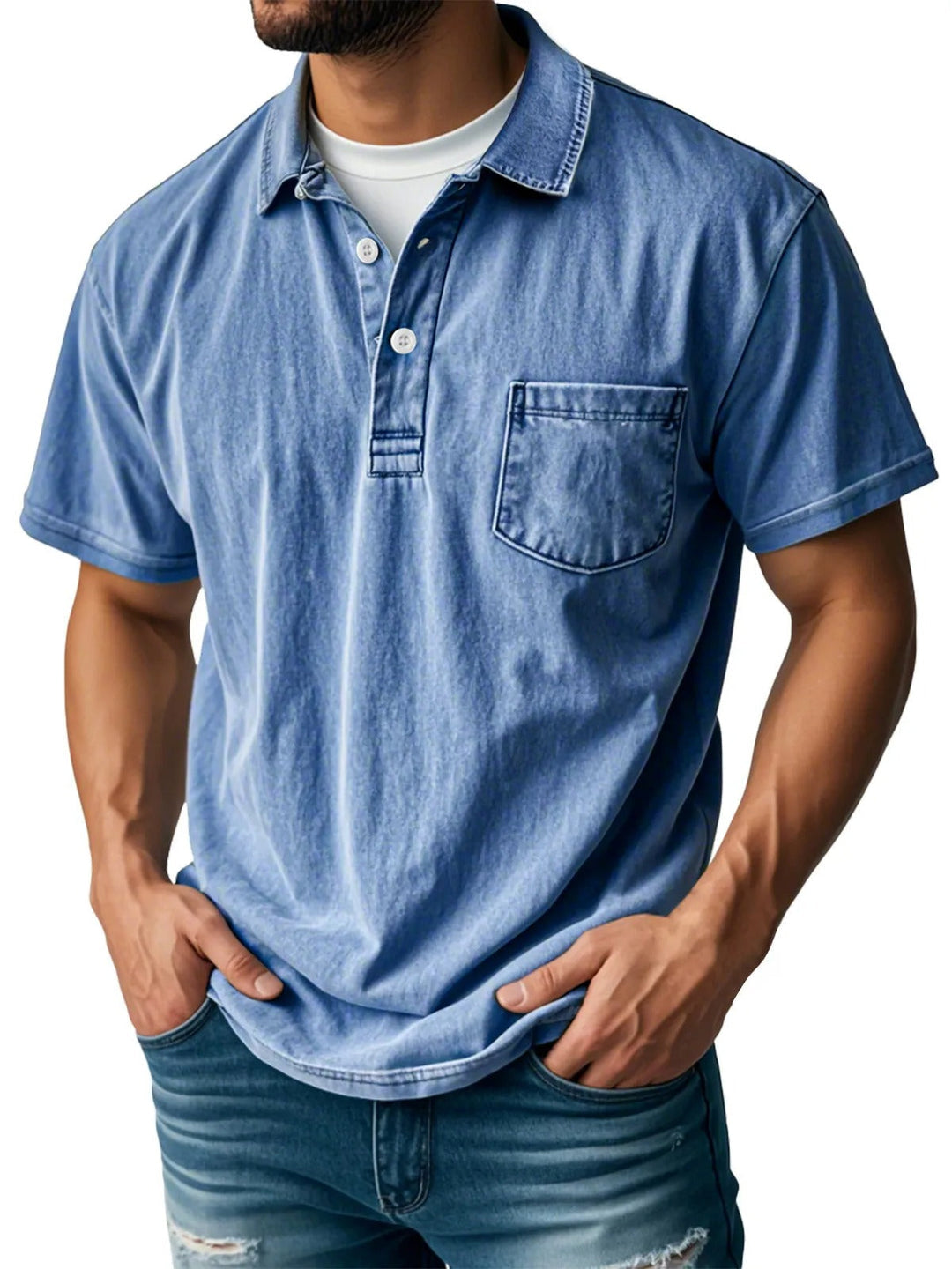 Leo - Camisa Polo de Manga Corta