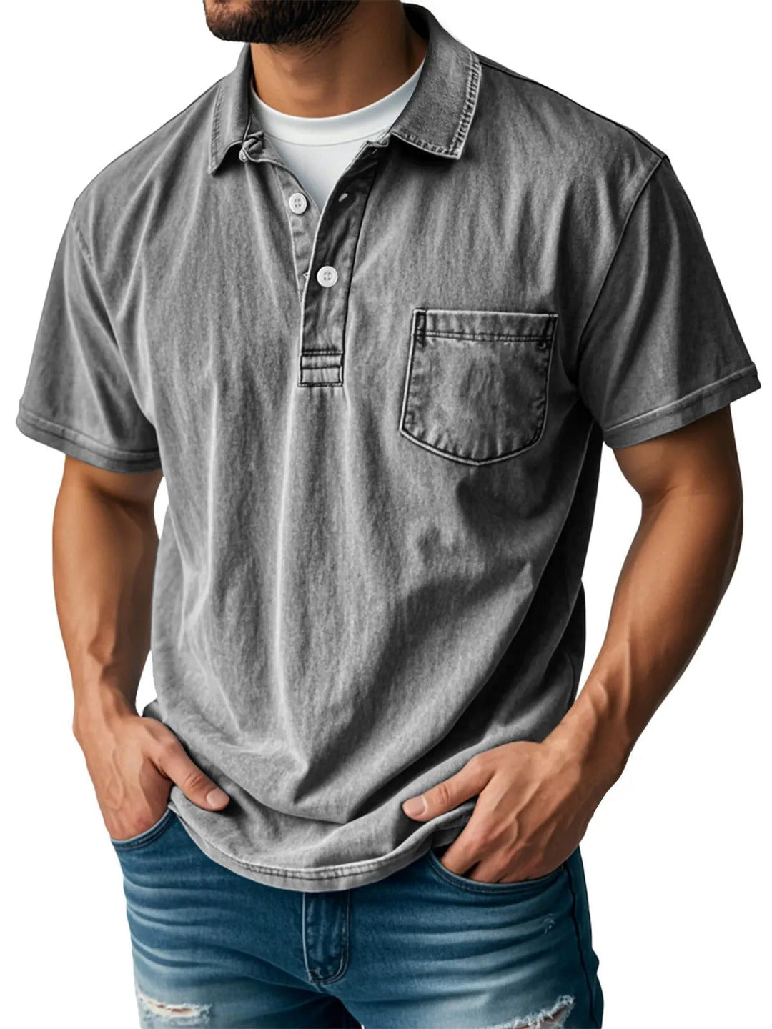 Leo - Camisa Polo de Manga Corta