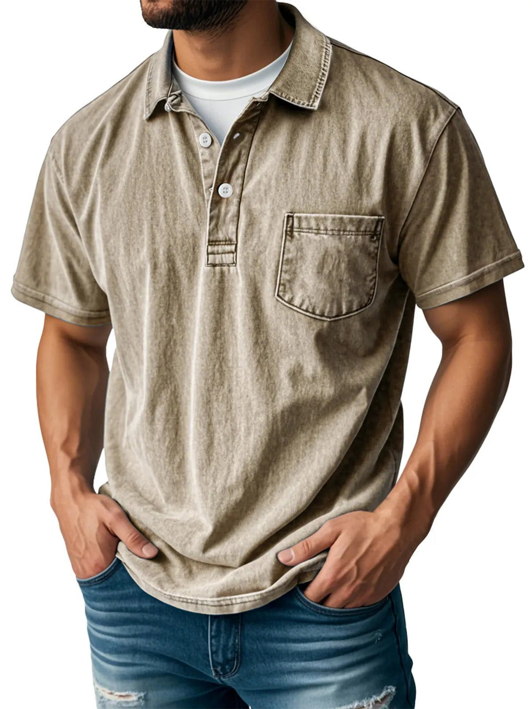 Leo - Camisa Polo de Manga Corta